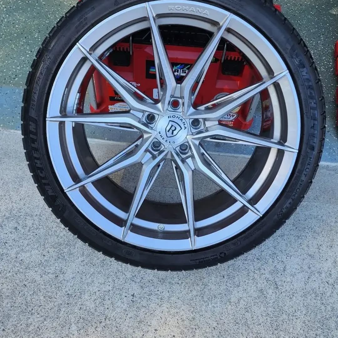 OEM Lexus LS 500 Staggered Powder-Coated Wheels & Tires – Precision, Luxury, and Performance Combined - Image 13