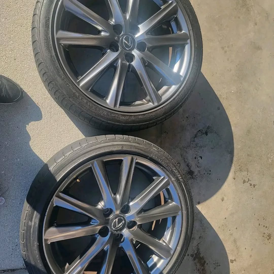 OEM Lexus LS 500 Staggered Powder-Coated Wheels & Tires – Precision, Luxury, and Performance Combined - Image 16