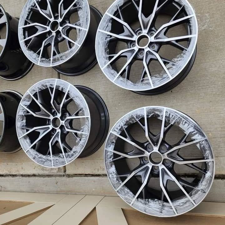 OEM Lexus LS 500 Staggered Powder-Coated Wheels & Tires – Precision, Luxury, and Performance Combined - Image 9