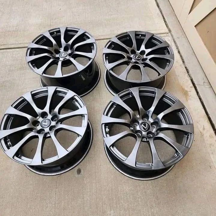OEM Lexus LS 500 Staggered Powder-Coated Wheels & Tires – Precision, Luxury, and Performance Combined - Image 10