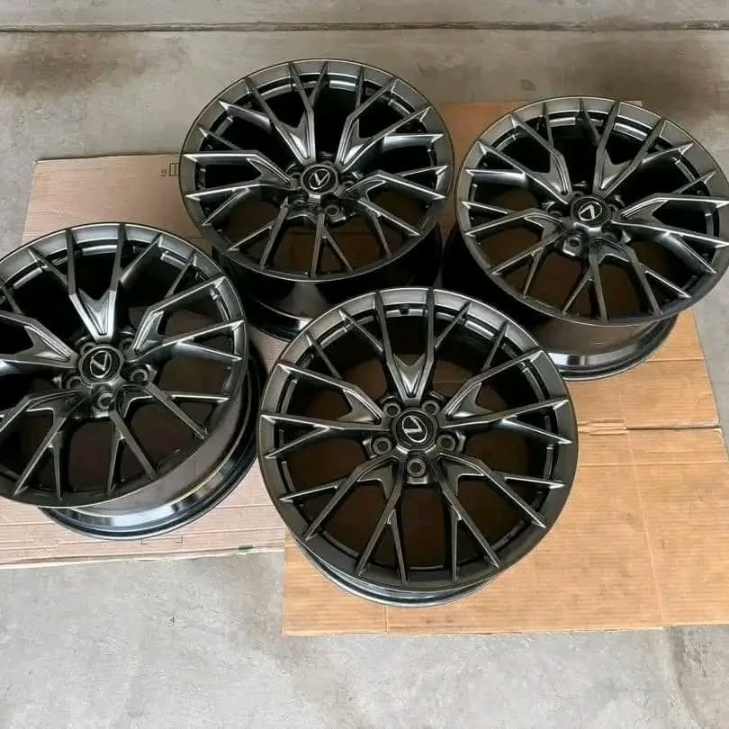 OEM Lexus LS 500 Staggered Powder-Coated Wheels & Tires – Precision, Luxury, and Performance Combined - Image 11